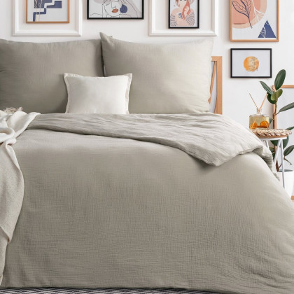 Posteľné obliečky Mušelín bežové